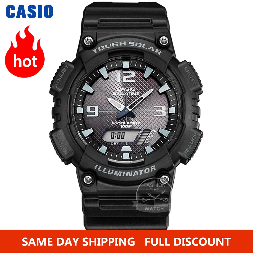 Casio Watch men top luxury set  Waterproof Sport quartz Watch LED digital Military men watch Solar wrist watch relogio