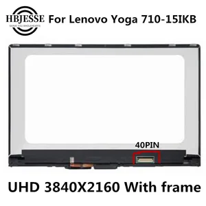 15 6 38402160 lcd touch screen digitizer assembly for lenovo yoga 710 15ikb yoga 710 15 4k display nv156qum n32 lq156d1jx06 e free global shipping