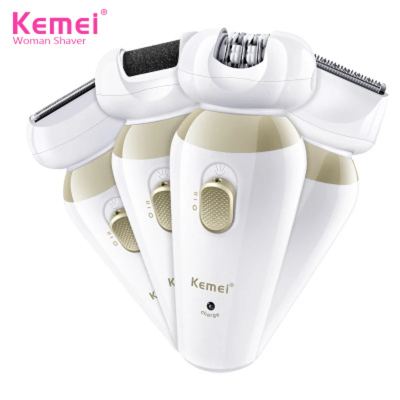 

Kemei KM-1532 четыре в одном, многофункциональный вращающийся электрический эпилятор для волос, бритье очиститель, удаление волос на ногах, эпиля...