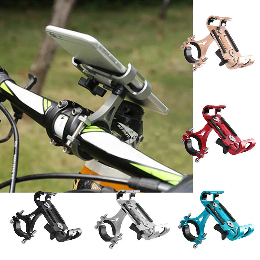 

Aluminum Motorcycle Bike Bicycle Cell Phone Holder Mount Handlebar GPS Universal Bicycle MTB Support Mount Motorcycle Moto Clamp