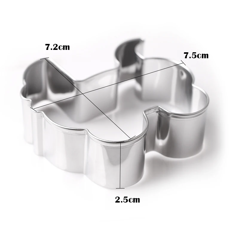 1 шт. 3D Детские машинки для печенья формы торта из нержавеющей стали инструменты