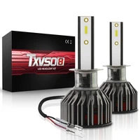 txvso8 6000k h1 led bulbs 12v csp turbo lights 100w mini headlights for car 2021 high quality diode lamps with fans led voiture