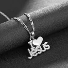 Модное простое женское ожерелье с надписью Love