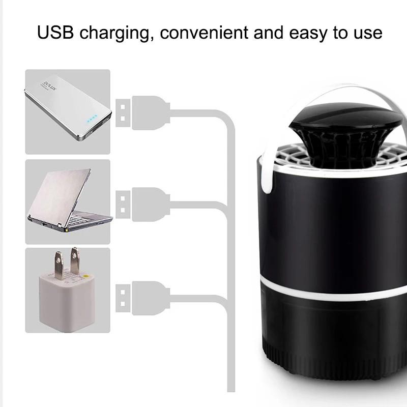 USB инсектицидная лампа Светодиодный УФ анти ловушка для комаров Москито