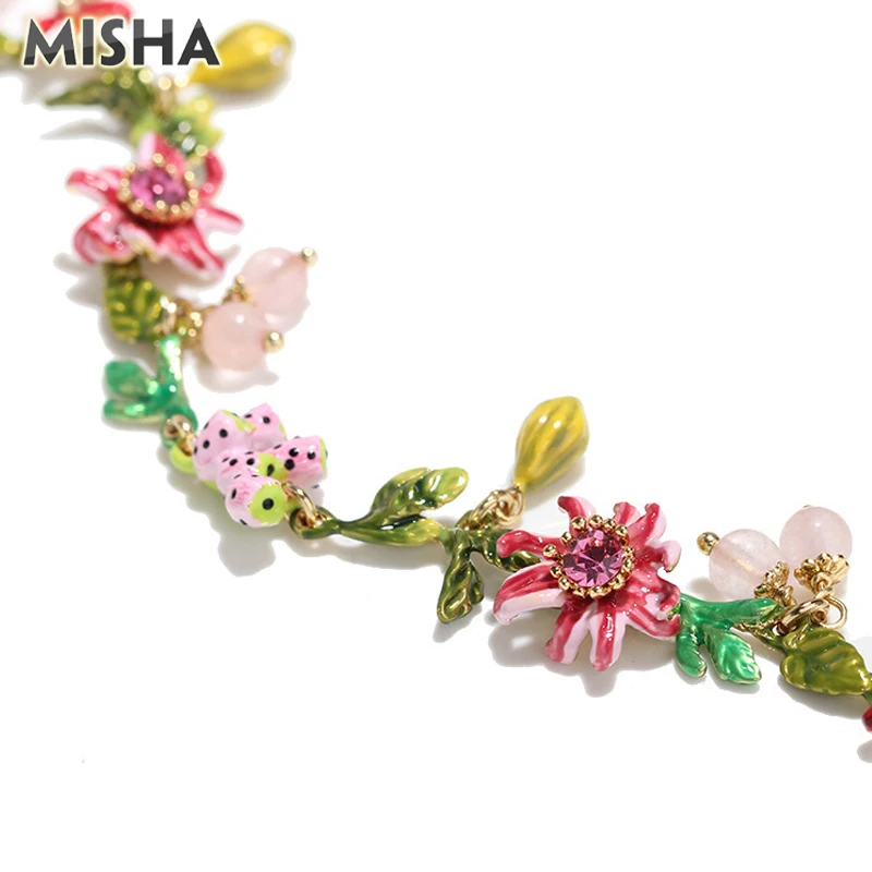 MISHA New Bracelets Bangles Jewelry For Women Girls Chain Pomegranate Design Romantic Gifts 1085 | Украшения и аксессуары