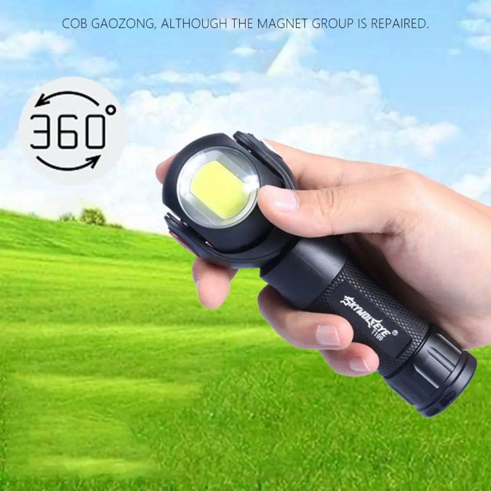 Line Work Light Super Bright Glare Wireless Indoor Led Strong Magnetic Mobile Charging Flat Car Iron Repair Factory Cob Lamp | Лампы и