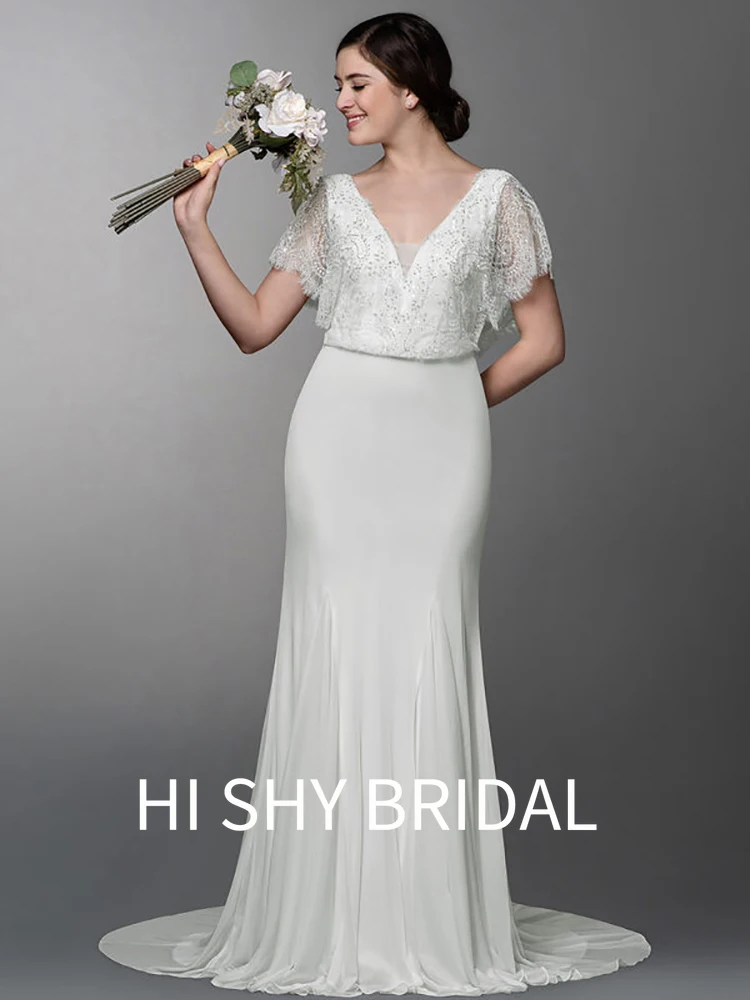 

Hi Shy Bridal 2021 New Luxury Lace Wedding Dresses Suitable for Every Bride Free Tailored Plus Size and Free Shipping