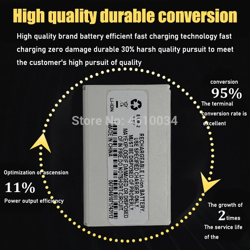 Аккумулятор 10000 мАч для Nokia 800 3610 6500 6510 6590i 6590 7650 8210 8250 8270 8290 8310 8390 BLB 2 - купить по