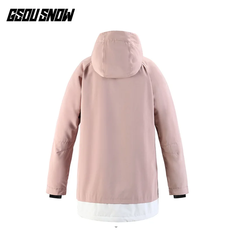 

Gsousnow New Ski Clothing Men Women Lengthened Windproof Waterproof Warm Single Double Board Couple Ski Coa
