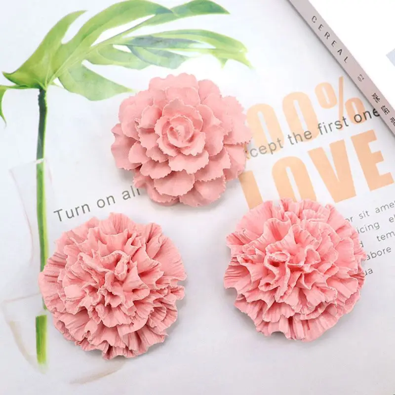 

3D Carnation Flower Silicone Fondant Mold Handmade Soap Cake Candle Resin Molds C7AE