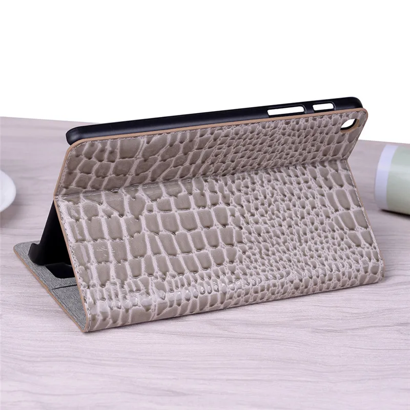 Чехол-подставка для Samsung Galaxy Tab A 8,0 T290 SM-T290 T295 T297 S-Pen cover TabA 8 из крокодиловой кожи, жесткий чехол для планшета