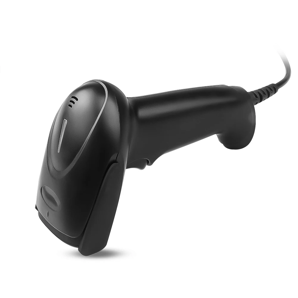 KEBETEME Портативный USB сканер штрих кода проводной лазерный 1D считыватель для POS