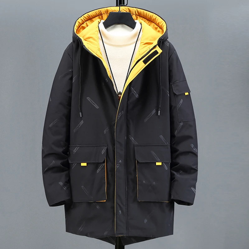 9XL 10XL Plus Size Parkas 2021 Winter Thick Jackets Men Fashion Casual Long Jackets Coats Mens Hooded Outdoor Outerwear Male