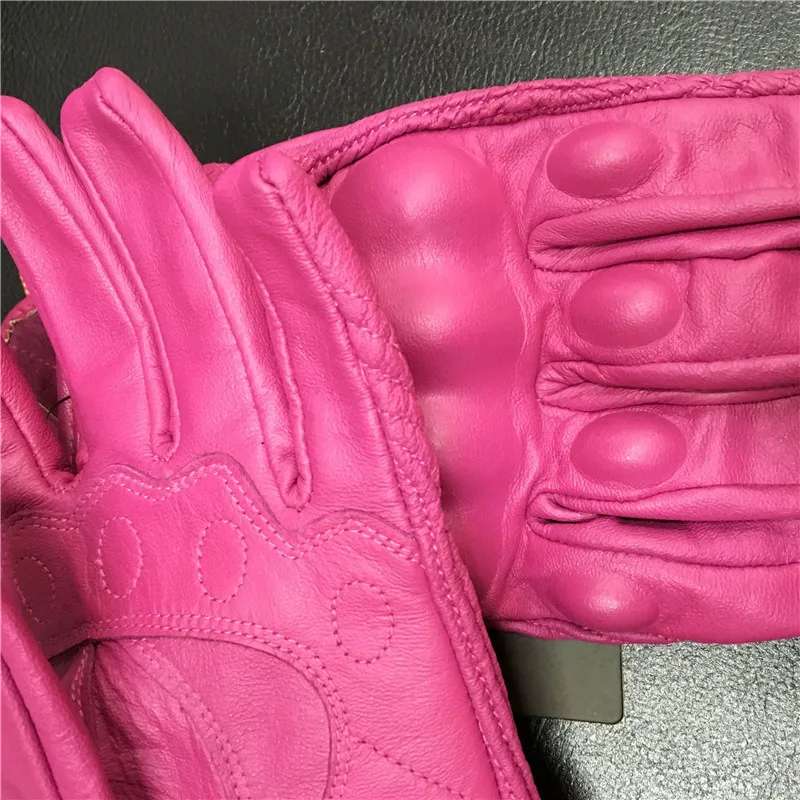 Мотоциклетные Перчатки в стиле ретро защитные перчатки из натуральной кожи с