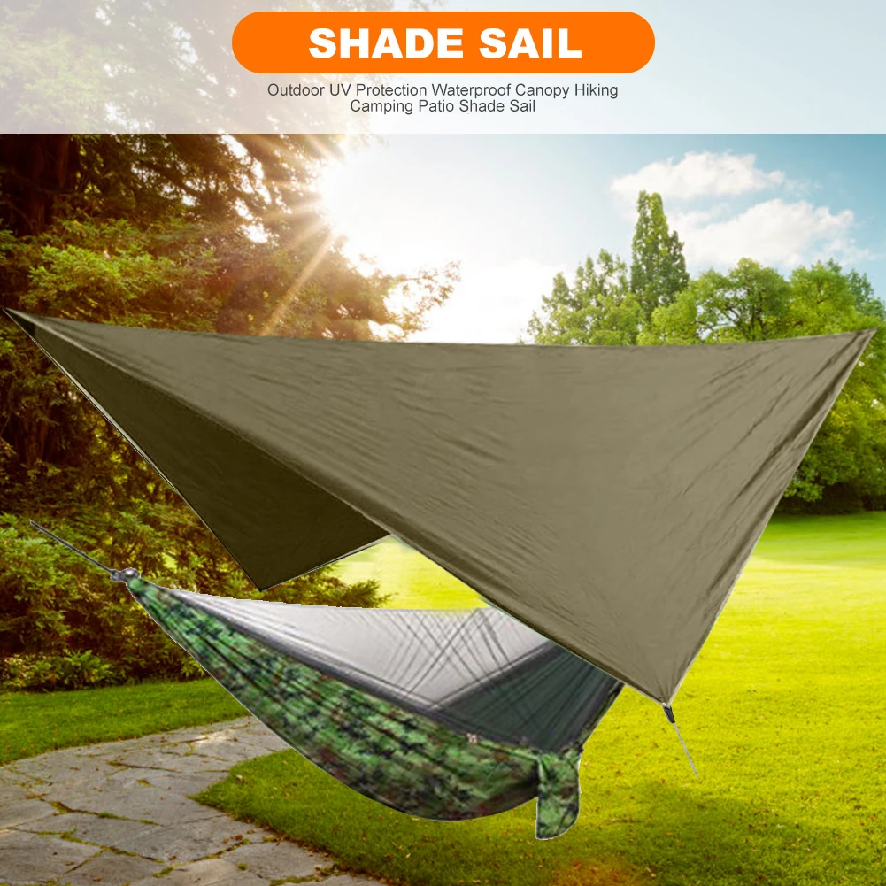 

360x290cm Camping Waterproof Awning Tarp Tent Sunshade Hammock Beach Garden Shelter Rain Fly Camping Sunshade UV Resistant