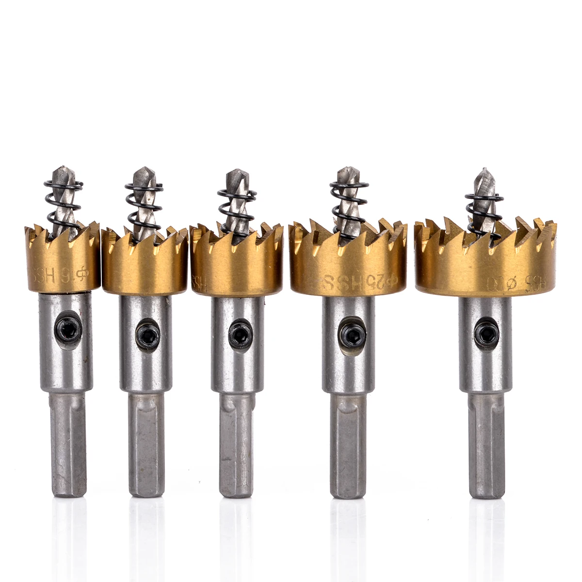 

5Pcs 65mm Length HSS Hole Saw Drill Bits Set Cutter Tool 16-30mm For Stainless Steel Metal Alloy Hole Saw Drill