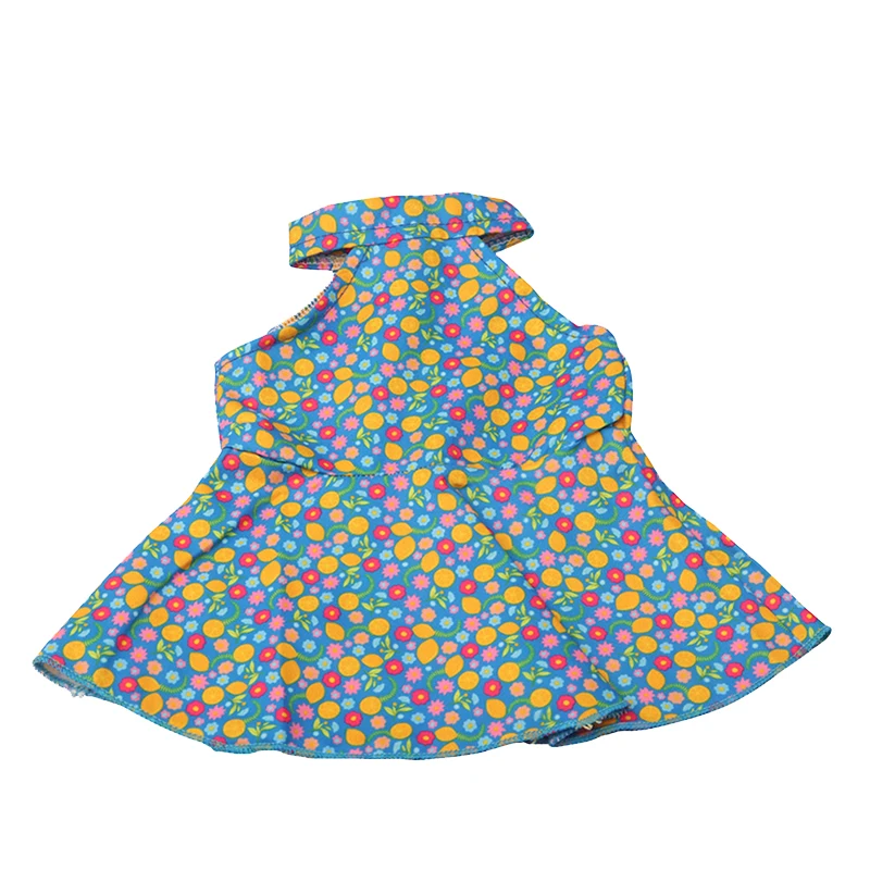 Новинка 2021 летнее платье без рукавов Одежда для кукол подходит 18 дюймов