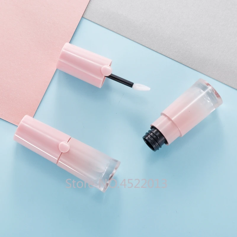 

10/30/50pcs Pink Gradient Oval Lip Gloss Bottle DIY Empty Makeup Lip Glaze Tube Lipstick Shell Packaging Cosmetics Refillable