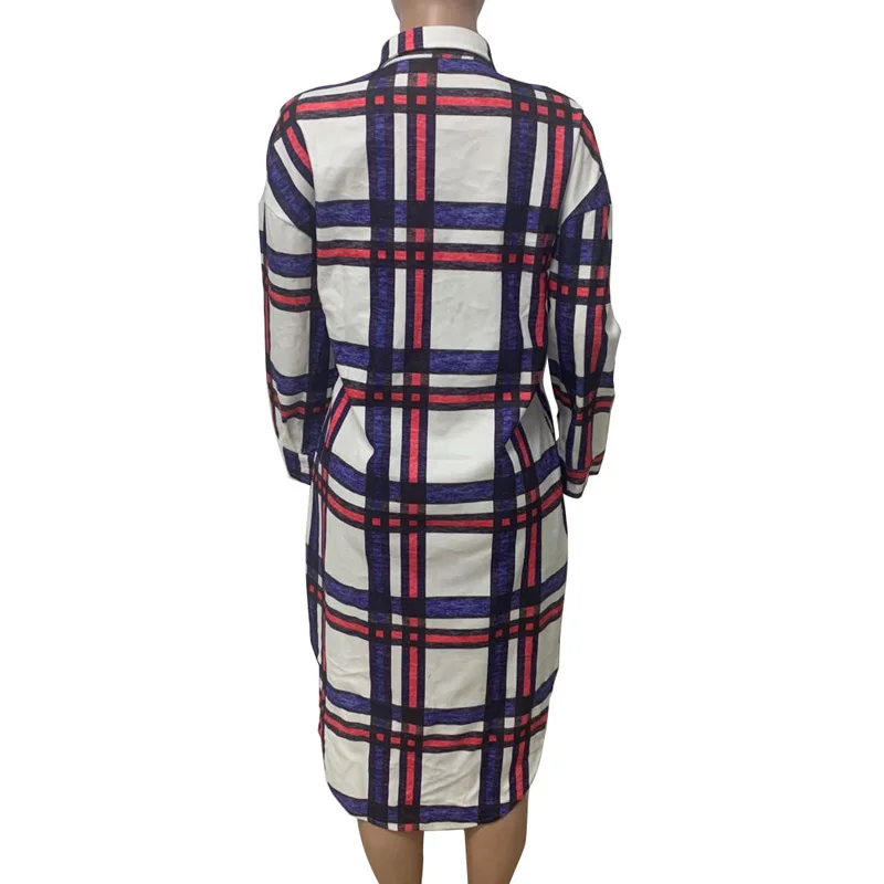 

2020 Winter Women Plaid Print Outer Coats Turn-down Collar Full Sleeve Single Breasted Casual Plus Size Street Coats