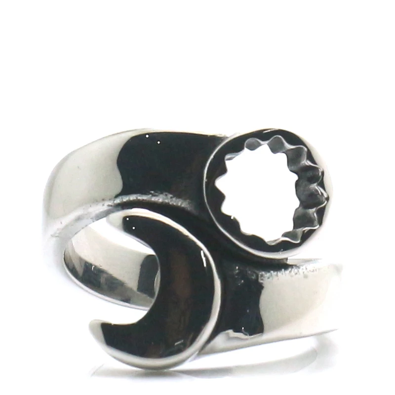 

316L Stainless Steel Cool Biker Spanner Classic Ring