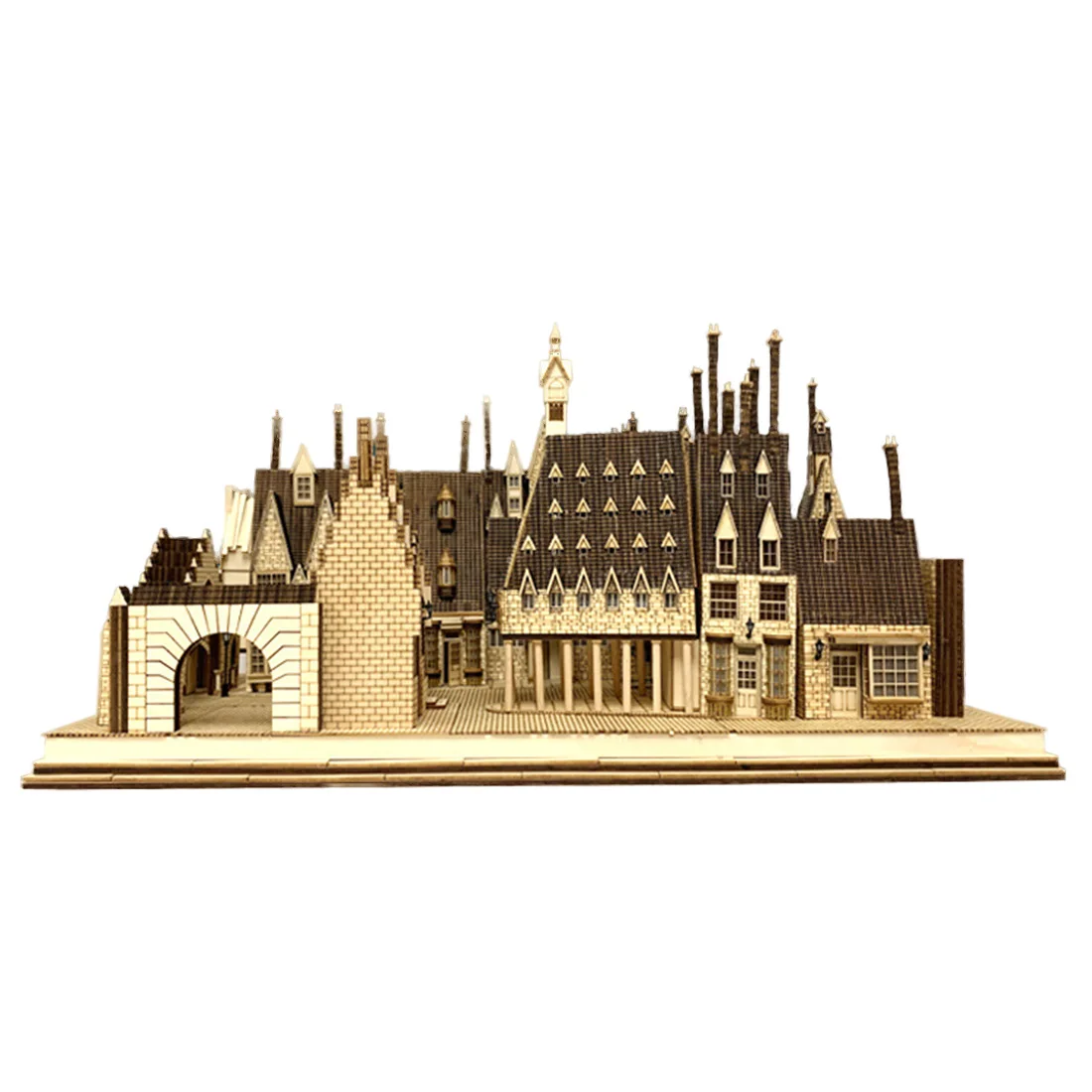 

Деревянный 3D-Пазл «сделай сам» (по индивидуальному заказу), модель большого замка, строительные блоки, Подарочный Декор