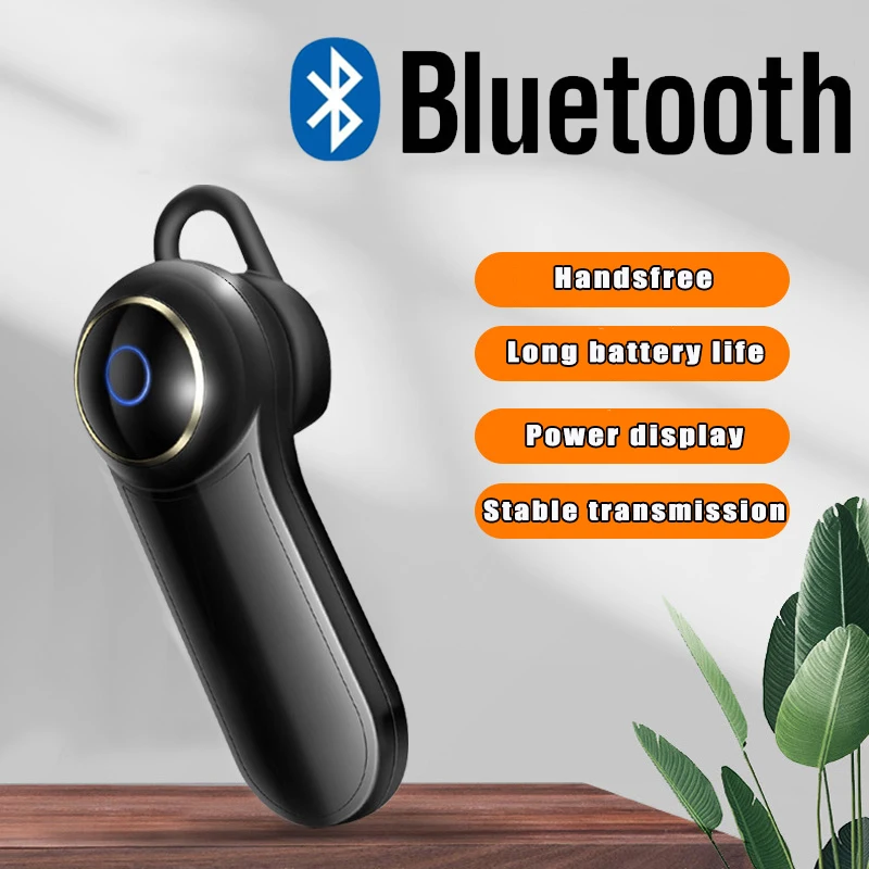 

Bluetooth 5.0 Wireless Headset Sports Earbuds Earpiece with Mic Mini Handsfree Earphones for Business/Driving Headphones