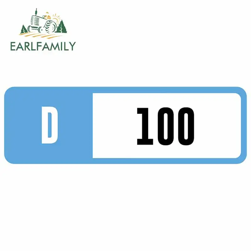 

EARLFAMILY 13cm x 4.3cm For D 100 Forza Fine Car Stickers DIY Decal Waterproof Sunscreen Decals Custom Printing Decoration