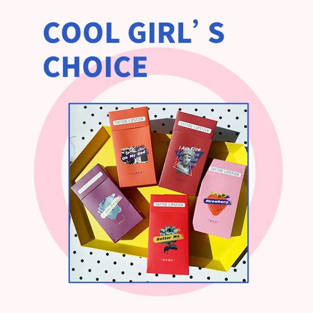 Хлопковая стойкая помада водостойкая губная для сигарет CaseCosmetics женщин| |