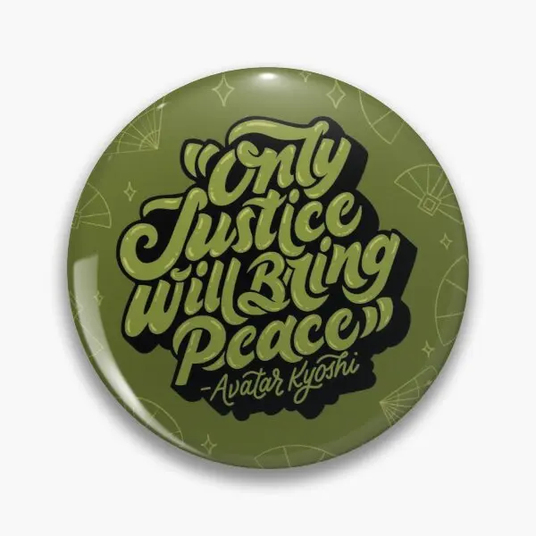 

Only Justice Will Bring Peace Soft Button Pin Decor Collar Hat Brooch Cartoon Fashion Jewelry Creative Gift Clothes Cute Funny