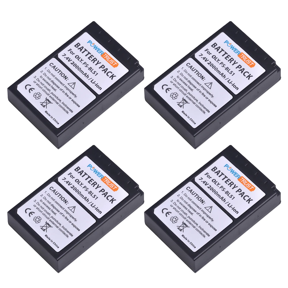 

PowerTrust 2000mAh BLS 1 BLS1 BLS-1 PS-BLS1 Battey for OLYMPUS E-PL1 E400 E410 E420 E450 E620 E-P1 E-P2 Batteries