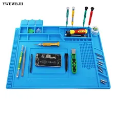 Mobile phone repair silicone work mat High temperature resistance  workbench anti-static with magnetic parts suction