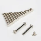 Серебряные заклепки для кожи, 20 шт., настенный календарь сделай сам, альбом для рисунков, записная книжка, рецепт, винт, аксессуары в стиле панк, заклепки для одежды