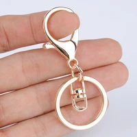 wholesale 20pc gold silver color lobster buckle key chain women bag car charms key ring clasp for diy jewelry making accessories