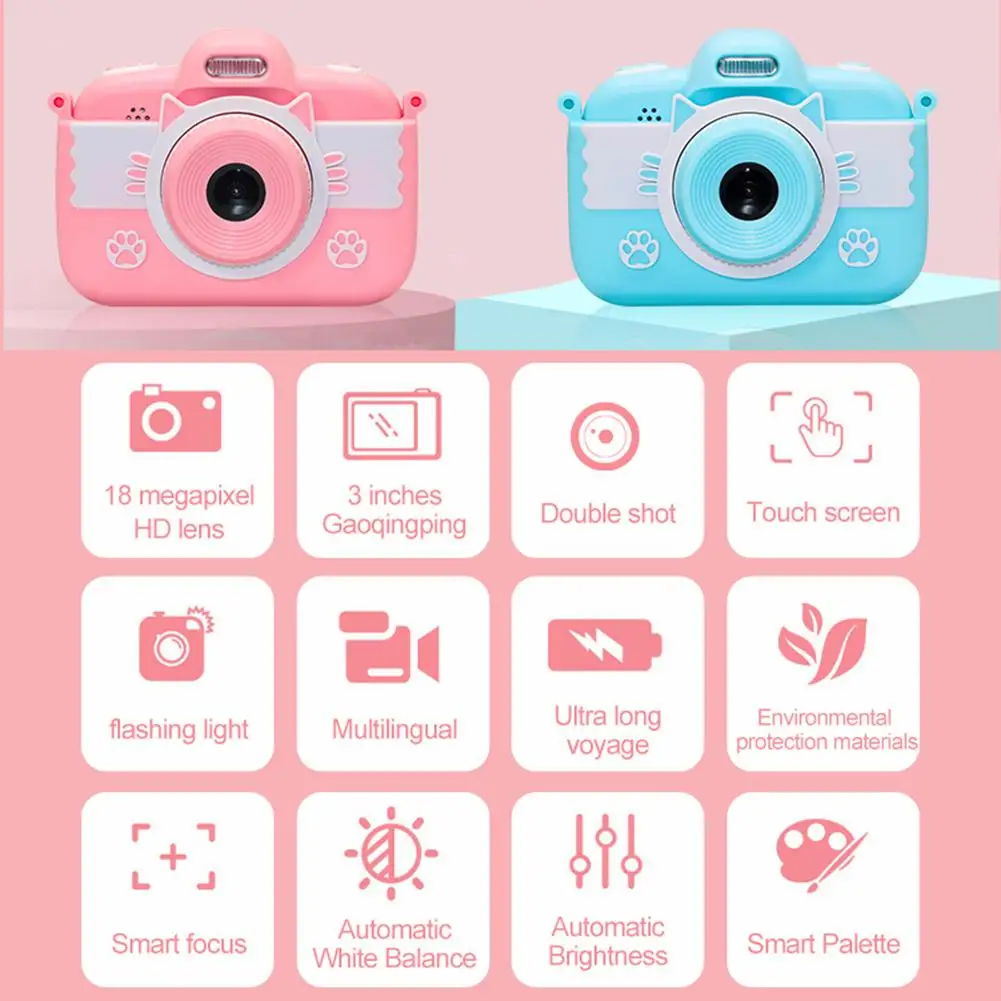 3 дюймовая стильная мини камера детская маленькая цифровая SLR для движения