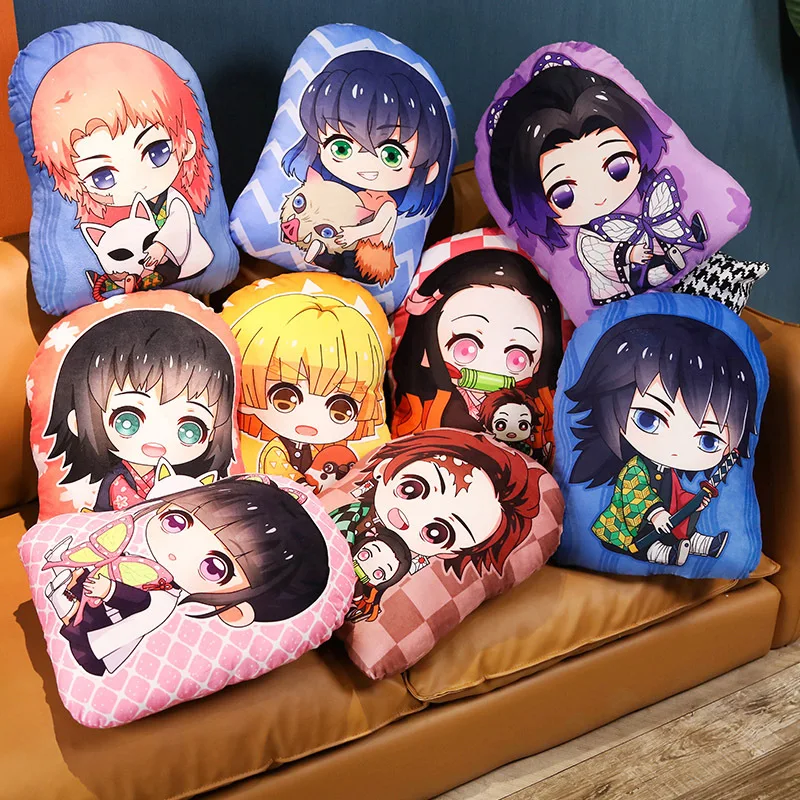 

35-45CM Anime Demon Slayer Plush Pillow Japanese Manga Demon Blade Kimetsu No Yaiba Kamado Nezuko Plush Doll Boy Sleeping Pillow
