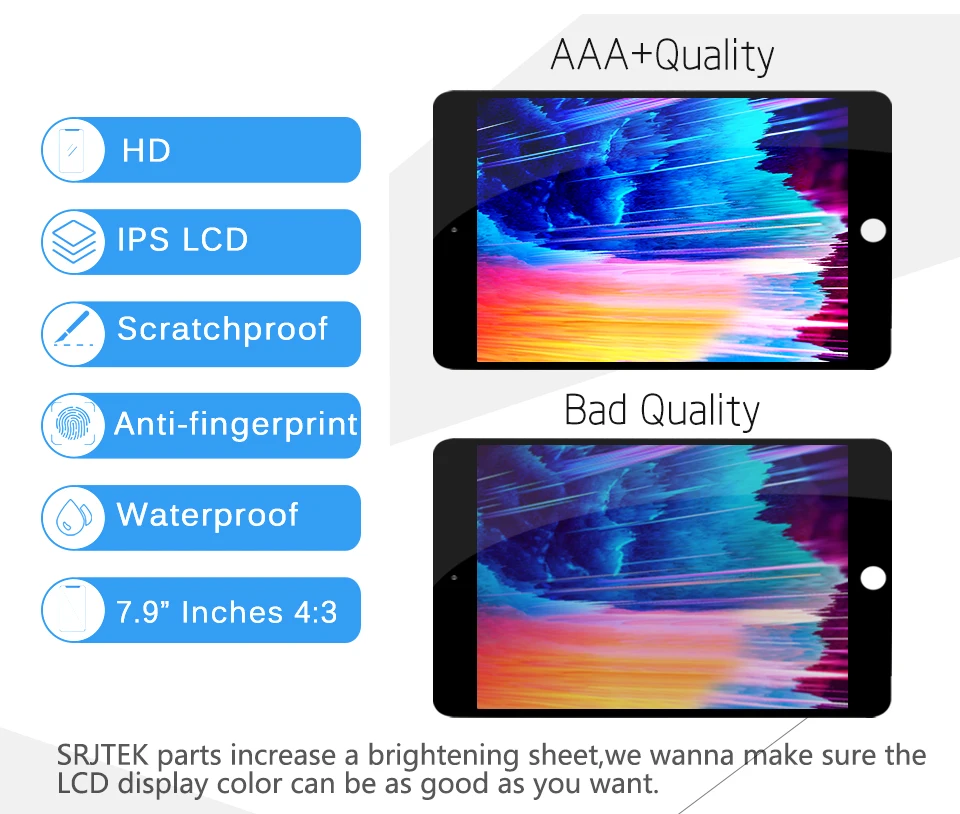 Для iPad Mini 5 ЖК-дисплей Mini5 5th Gen сенсорный экран для iPad Mini сенсорный экран матрица дигитайзер A2124 A2126 A2133 стекло
