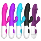 Вибратор-Кролик для точки G, секс-игрушка для женщин, фаллоимитатор, массажер для клитора, двойная вибрация, AV-Стик, безопасный секс-продукт для взрослых