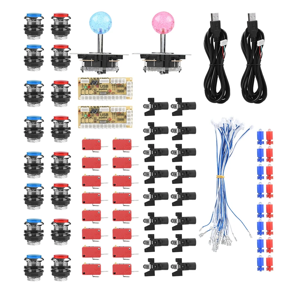 USB кодировщик DIY Набор аксессуаров для игр аркадной нулевой задержки с usb кабель