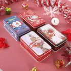 Коробка для конфет на Рождество, 1 шт., подарочная жестяная мультяшная металлическая коробка для печенья, подарки для детей, коробка для конфет и упаковка