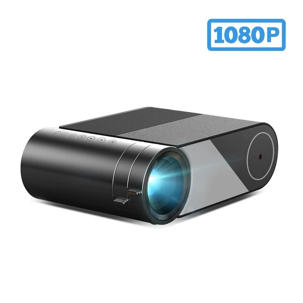 Full HD 1080P LED Portable Movie Game Home Theater Mini Projector (Option Multi-Screen For Smartphone)