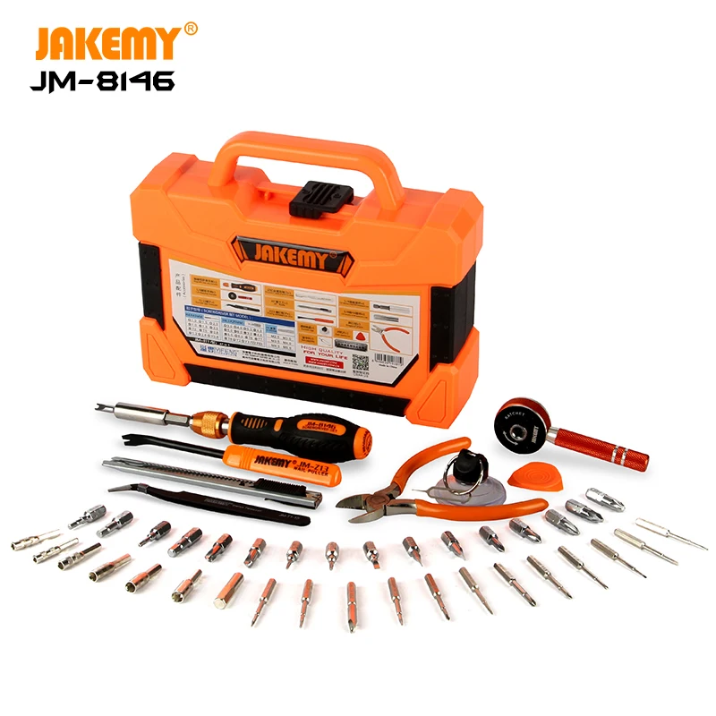 JAKEMY JM-8146 47 шт. в 1 Набор бытовых магнитных инструментов для самостоятельного
