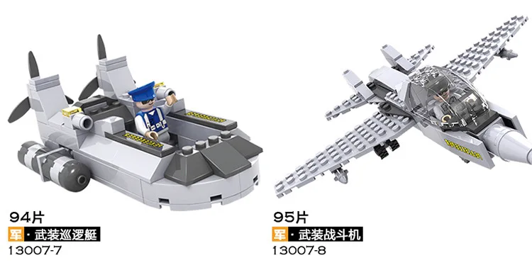 Модель Sluban строительные блоки морская подводная лодка военный корабль самолет Aircrafted Перевозчик военный корабль боевой крейсер Фрегат игрушки