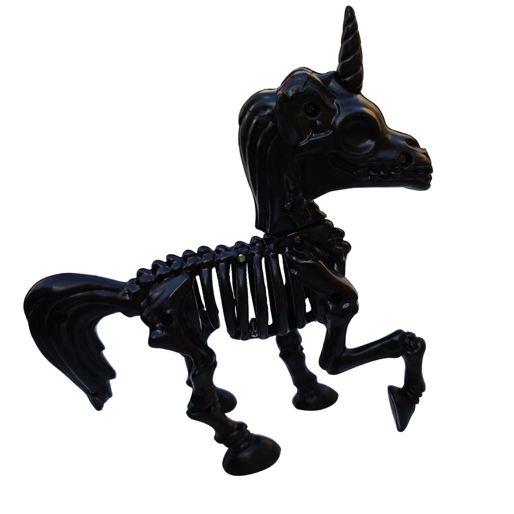 

Halloween Decoration Animal Unicorn Skeleton Pretty Cute Horse Bones Ornaments Hallowmas Horror Props Party Baby Girls Boy Gifts