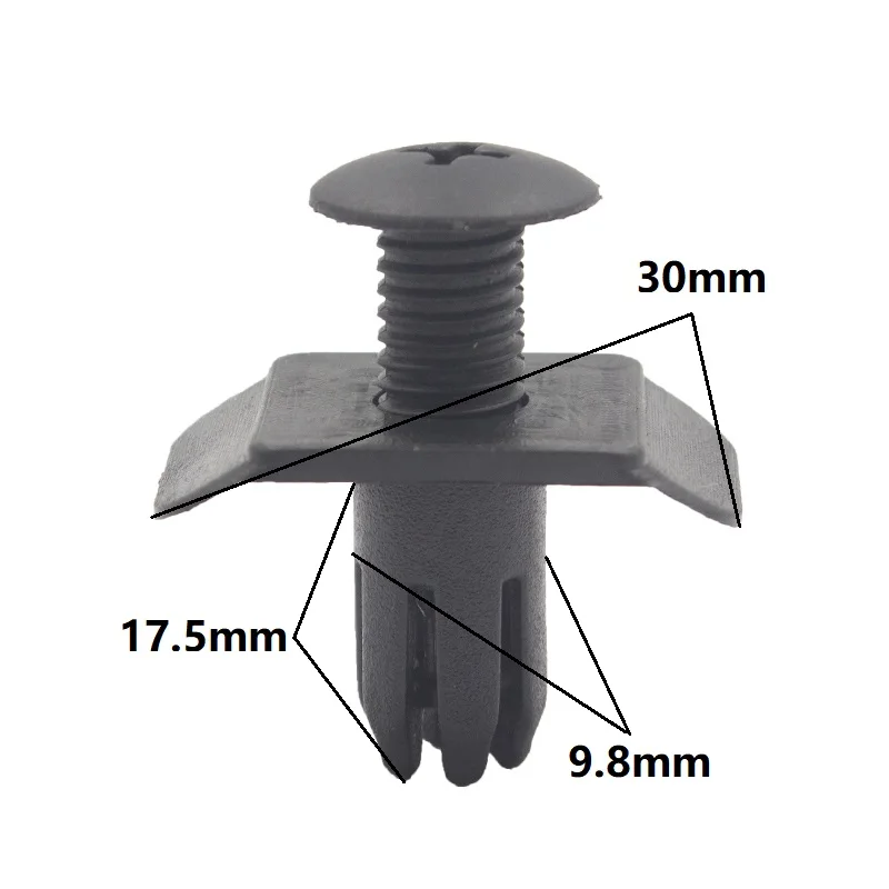 Автомобильный крепеж для покрытия бампера 10 мм заклепки Mazda Infiniti автомобильные