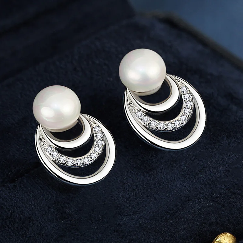 Серьги из серебра 925 пробы с жемчугом модная новинка в Корейском стиле для женщин