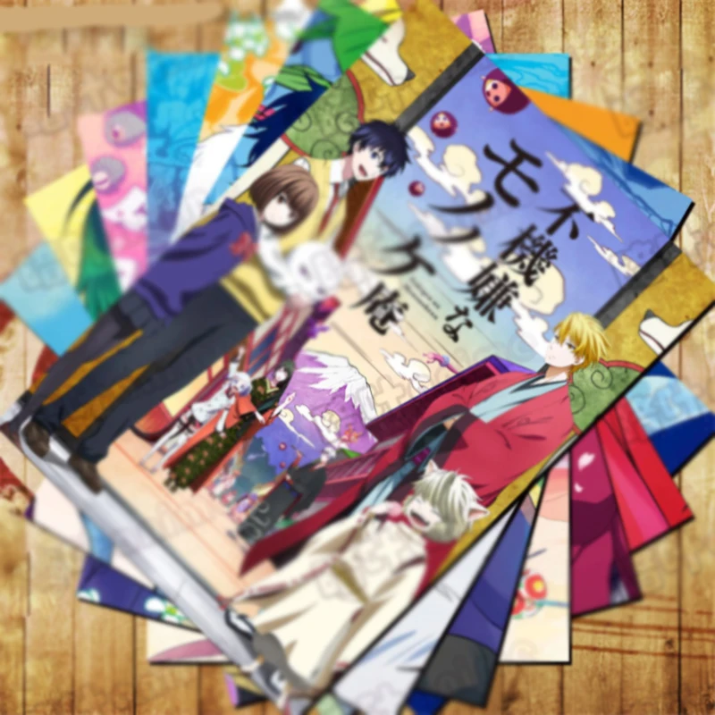 Аниме хижина монстра меланхоли Мультяшные наклейки постер открытка реквизит для