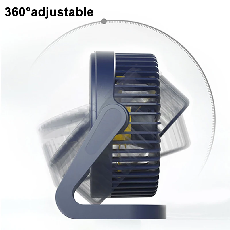 Настольный USB вентилятор для охлаждения портативный мини кулер с вращением и