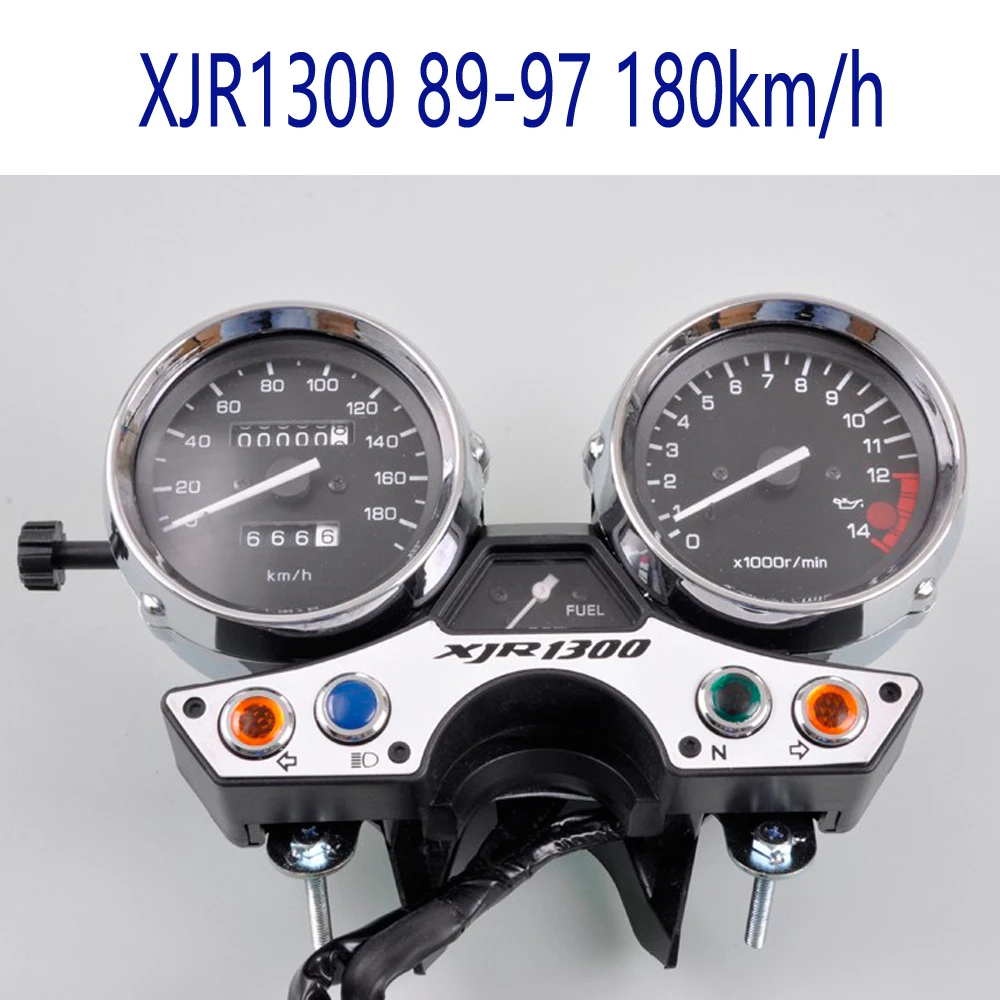 XIR1300 89-97 180km 260 км/180 км/ч мотоциклетные датчики Спидометр Тахометр метр наружный чехол Крышка инструмент в сборе для XJR1200 XJR1300 - Цвет: XIR1300 89-97 180km