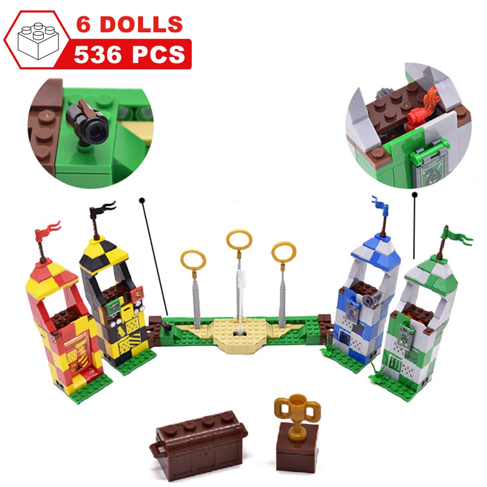 Фильм Гарри поттерд хогвартский замок Экспресс поезд Волшебный дом строительный