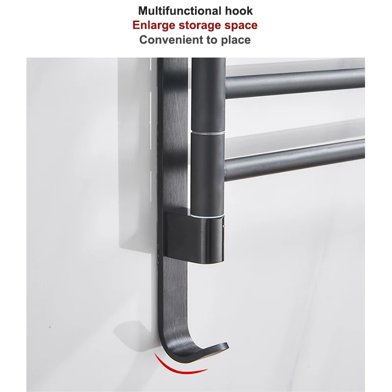 Ванная комната Полотенца стойка вращающийся держатель пространство Алюминий